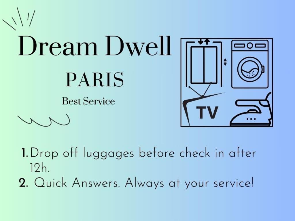 Dream Dwell Paris -Studio With Balcony 800M To Trocadero And Tour Eiffel Экстерьер фото